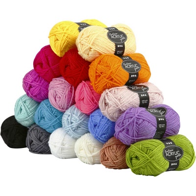 Acryl- Wolle Set 20er