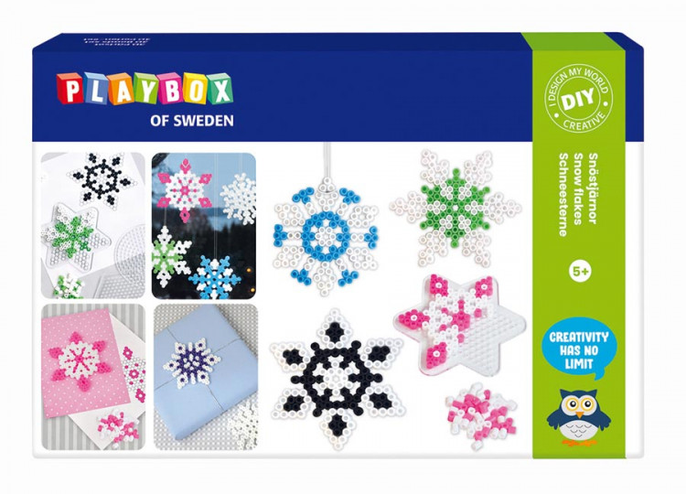 B�gelperlen-Set 5mm SCHNEEFLOCKEN & STERNE