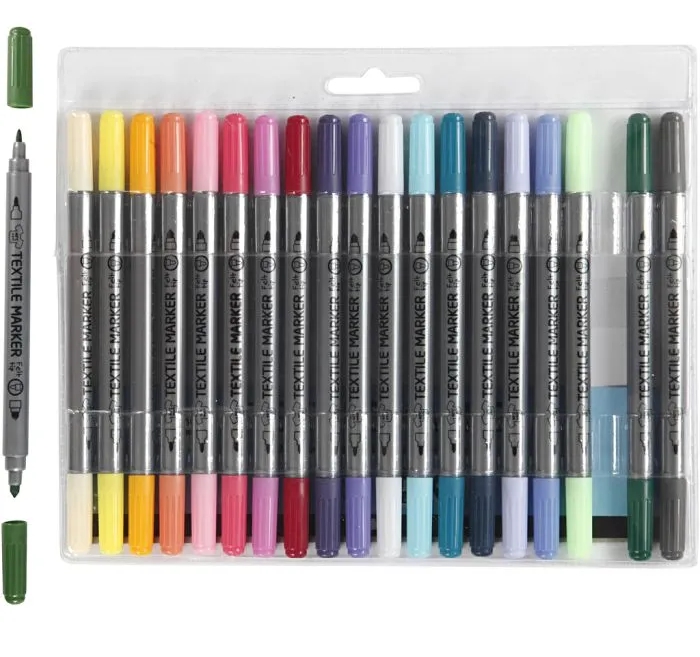 Textilmalstifte Zweispitz PASTELMIX 20 St�ck
