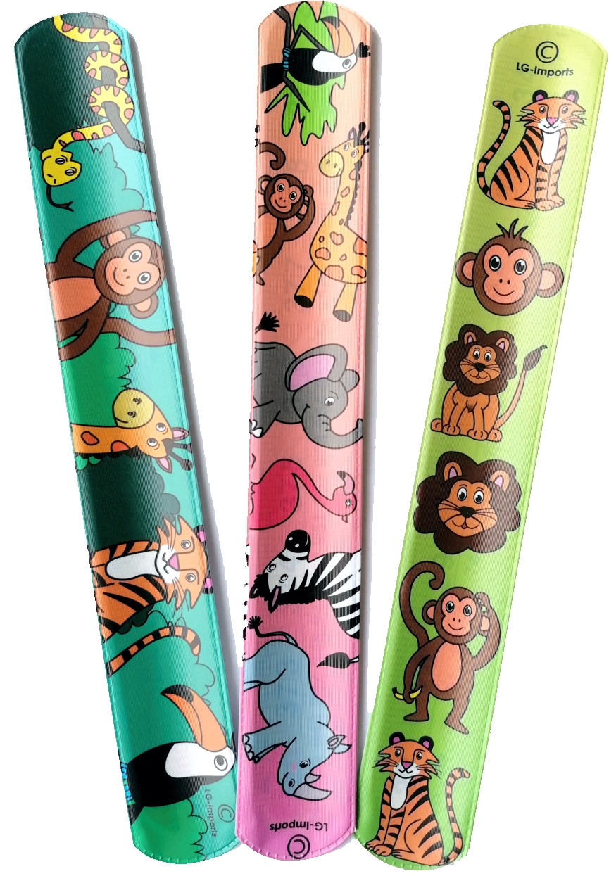Geschenk-Schnapparmband Wilde Tiere, Dschungel