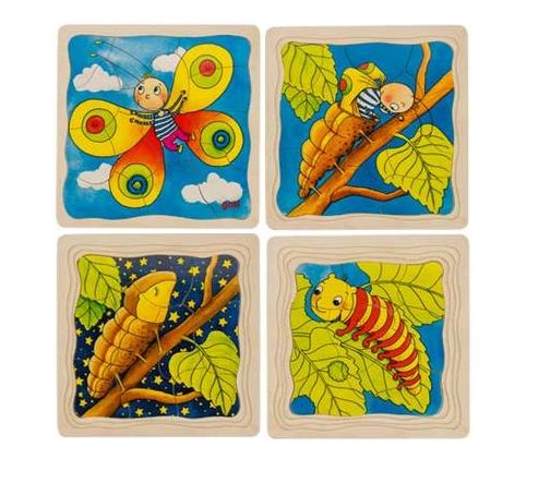 Puzzle- Schichtpuzzle SCHMETTERLING