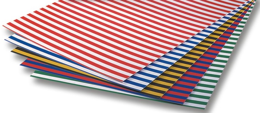 Fotokarton 300g 50x70cm 10 Blatt STREIFEN