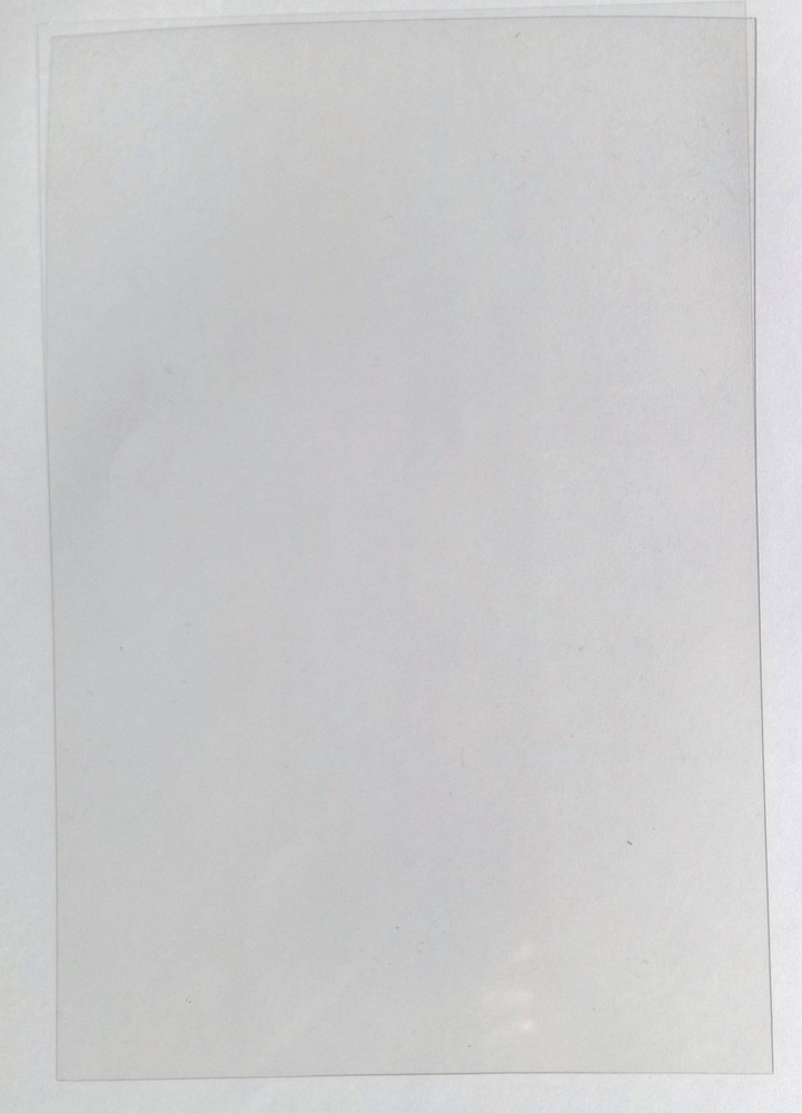 Fensterfolie, Transparente Folie  17x12cm  40 Blatt